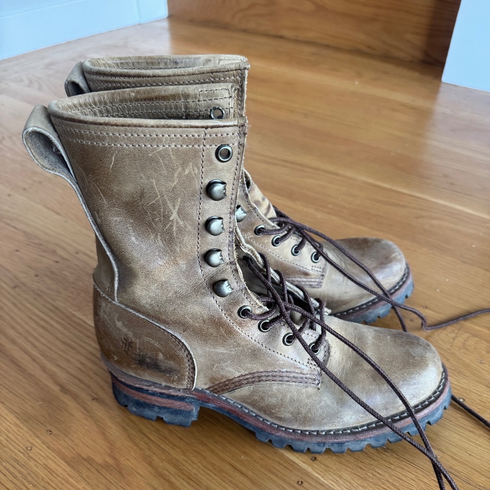 Frye Lace Up Boots, Size 8